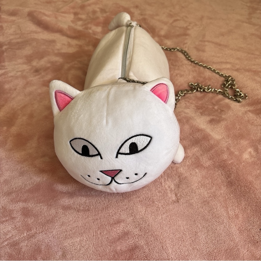 RIPNDIP Lord Nermal White Plush Carrying Bag - Picture 2 of 2